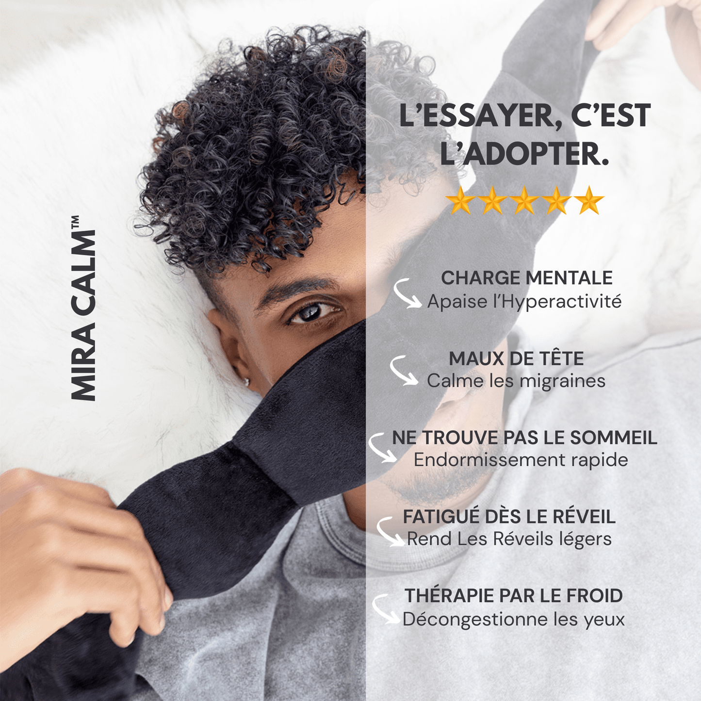 MIRA CALM™ - Masque de sommeil lesté